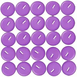 Unscented Tealight Candles – Pack of 25 Purple Tea Lights | 100% SOYA Wax, Long Burning 2–3 Hour Aromatherapy Candles for Home, Diwali, Pooja, Spa, Yoga & Weddings-picture-28