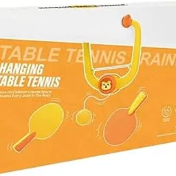 AP SINHA Hanging Table Tennis Self Training Indoor Gaming 2 Racket & 3 Practice Ball Portable - Double Sparring Hanging Toys Parent Child Interaction Indoor Toys (Hanging Table Tennis)-picture-10