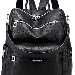 muchova Women's Fashion Standard Backpack Purses Multipurpose Design Handbags And Shoulder Bag Pu Leather Travel Casual Bag For Girl's-picture-46