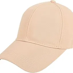 zacharias Men's Polycotton Flexi Stretch Fit Closed Back Cap FC-01 (Beige_Pack of 1) (L)-picture-29