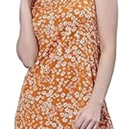 oomph! Dress for Women Stylish| Summer Vacation Style |Floral Print Spaghetti Strap |Mini DressFor Women's & Girl's |Lightweight Flared Dress for Casual & Holiday Wear-picture-57