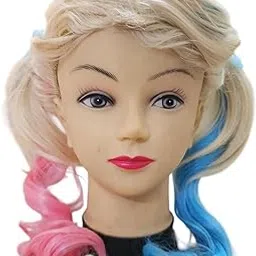 Rainbow Hair Wig For Women, Hair Wigs for Kids, Natural Black Wavy Hair Wigs for Girls, Hair extension for Women Hair Wig For Holi Fashion Straight Wigs for Kids Child 19.6inch-picture-30