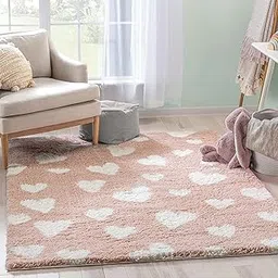 SR 2x5 Heart Babypink Living Room Carpets for Home and Office | Soft and Shaggy Bedroom Carpets | Rugs and Runners Available in Various Designs-image-54