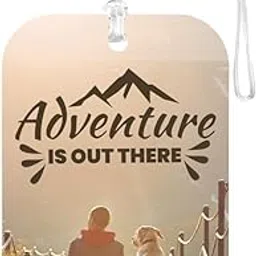 tashis pet junction TPJ Handmade Resin Customized Luggage ID Tag with Pet Name Dog Cat Photo, Cute Personalized Travel Bag Identifier Label, Travel Accessories Ideal for Gifting - Pathway Paws Rustic Roadie Journey Mate-picture-25