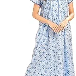 av2 Women Printed Cotton Nightwear Nighty Maxi 7118-picture-51