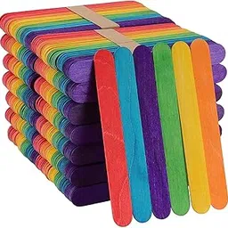 Colourful/Multicolour Ice-Cream Sticks for Art/Craft/DIY Activities 200 PC CI21-picture-23
