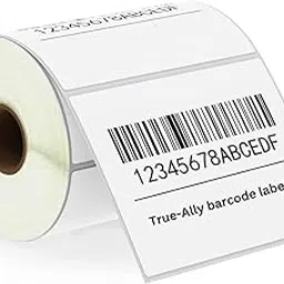 True-Ally 100x75 Direct Thermal (DT) Barcode Label Sticker - 4 x 3 inches - 100mm x 75mm - 500 Labels Per Roll - White Self Adhesive Sticker for Printing Barcoding (1 Roll Per Pack(500Labels))-picture-13