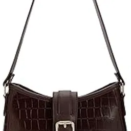 fastrack Cherry on Top Shoulder Bag for Women | Medium Size with Buckle Lock, Top Zip Closure & Inner Access Pockets | Trendy Croco-Textured Everyday Shoulder Bag-picture-21