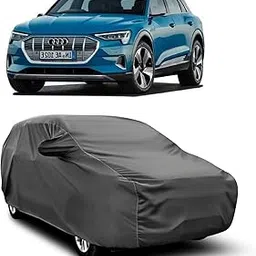 AOSIS® 100% Waterproof Car Body Cover Compatible with Audi E-Tron with Mirror Pocket | 3 Layered Thick Fabric | 100% Rain Proof | Weather Proof | Dust Proof (Grey)-image-97