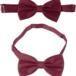 merishopp 3pcs Men's Satin Bow Tie Cummerbund Hanky Handkerchief Wine Red|Clothing Shoes & Accessories | Mens Accessories | Ties|1 X Cummerbund-picture-41