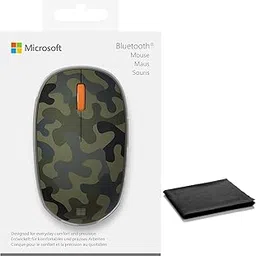 Microsoft Wireless Bluetooth Mouse Comfortable Design for PC/Laptop/Desktop, Right/Left Hand Use, 3-Buttons, Works with Mac/Windows Computers with Cleaning Cloth - Forest Camo-image-7