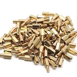 ZXHAO M3x8+6 Pillar Spacers Male to Female Thread Brass Hex Spacer Nut Standoff Pillar 100pcs-image-71