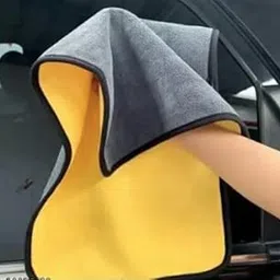 QNJL-Double Sided Microfiber Vehicle Washing Cleaning Cloth 40x60 (500 GSM) Pack-of 1-picture-30
