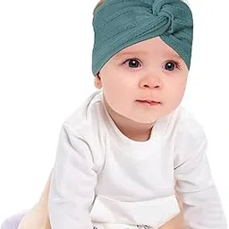 SYGA Baby Headband Nylon Soft Stretchable Thread Hairbands For Newborn Infant Toddler Kids 0-3 Year - Navy Blue-picture-12