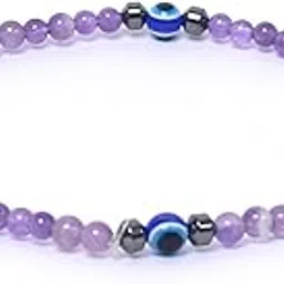 the cosmic connect Feng-Shui Natural Crystal Anklets Beads Energized and Affirmed Combo Stone Anklet, Beauty Enhancement, Jewellery for Woman and Girls (Amethyst)-picture-40