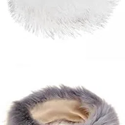 ujeavette 2pcs Ladies Russian Faux Fake Fur Hat Headband Winter Plush Earmuff Warmer-picture-10