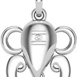 chandrika Pearls Gems & Jewellers Ganesh Gold and Rhodium Plated Alloy God Pendant for Men & Women Made with Cubic Zirconia-picture-25