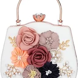 tooba Handicraft Hand Embroidered Box Clutch Bag Purse for Bridal, Casual, Wedding Bag for Women & Girls-picture-34