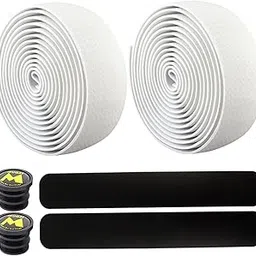 UJEAVETTE Bike Handlebar Tapes Bicycle Bar Tape for Mountain Road Bikes Sports Rackets White-picture-29