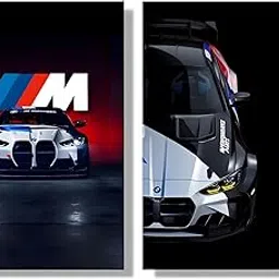 Frame House’s BMWW M Motorsport Poster Set | Bold 12x18 Inch Racing Wall Art Prints for Car Lovers | Premium Sports Car Decor for Garage, Office, Boys Room & Auto Enthusiasts-picture-22