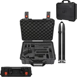 JOYSOG RS 4 Pro Case, Waterproof Hard Carrying Case for DJI RS 4 Pro Gimbal Stabilizer Protective Case Box Accessories(Black)-image-49