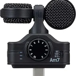 Zoom Am7 Stereo Microphone for Android, Mid-Side Stereo, Rotatable Capsule for Alignment with Camera, for Recording Audio for Music, Videos, Interviews, and More-picture-10