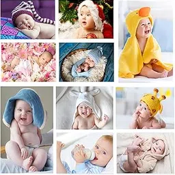 KARTMEN 300GSM Thick Paper, Gloss Laminated Cute Smiling Baby Combo Funny HD Wall Posters for Pregnant Women Room Decor (Multicolour, 12x18-Inches) Set of 10-picture-20