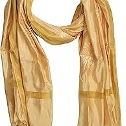 youthquake Silk Golden Block Print Dupatta With Golden Border for Womens & Girls-picture-39