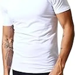marks & spencer Men's Cotton Solid Regular Fit T-Shirt-picture-19