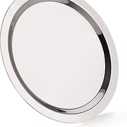 Neelam Stainless Steel 10, 22 Gauge, Tope Cover/Ciba/Lid/Cheeba/Dhakan, 17.5 cm, Multipurpose, Round Steel Lid, Silver-picture-59