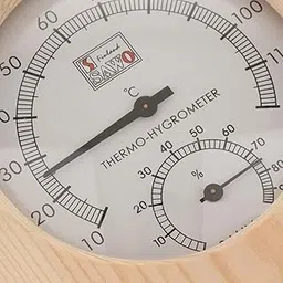 VMS INDIA 2in1 Wood Thermometer Hygrometer Sauna Room Equipment Sauna Accessories-image-29