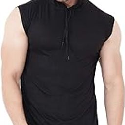 blisstone Men's Cotton Hooded Neck Hoodie (_Black_L)-picture-5