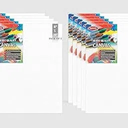 Variety Canvas, Acrylic Medium Size Canvas Boards for Painting, Oil Painting Board, 8 x 10 Inch 10 Pieces. Set, White-picture-27