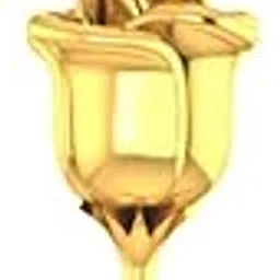 p.c. chandra jewellers 14Kt (585) Yellow Gold Charming Gold Rose Bud Pendant (Without Chain)-picture-28