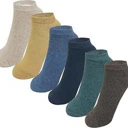 Womens Ankle Socks Soft Pure Cotton Low Cut Athletic Casual Mutil Color No Show Socks for Women 3/6/12 Pack-image-31