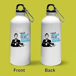 Crazy Sutra Classic Printed Quote Water Bottle/Sipper - 600Ml (SayHelloToMyFriend_Sh)-image-94