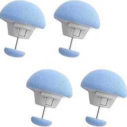 SWILAK Blanket Clips,Mushroom Shape Pins,One Key to Open The Duvet Clips to Prevent Shifting,Non-Slip Quilt & Comforter Fasteners, Bed Sheets & Curtains,Anti-Shift Bedding Accessories.(Blue Set of 4)-image-40