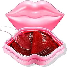 Hydrating Lip Mask,Lip Sleep Mask 20 Pcs Reduces Lines and Restores Moisture, Effectively Nourishes Skin, Gel Treatment Plumping ​Care Products (Lip Mask-Pink)-picture-18