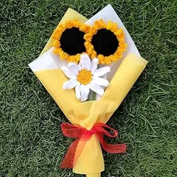 Coco Creates Forever Bouquet - everlasting, washable, eco-friendly - Sunflowers and daisy flowers bouquet-image-43