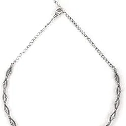 shaya by CaratLane Oxidised Chasing My Honest Efforts Necklace in 925 Silver-picture-48