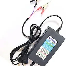 TechSupreme12 Volt Battery Charger 2 Amp Bike Car Battery Charger with Auto Cut Off & Overcharge Protection with Dual LED Indecator A5-picture-16