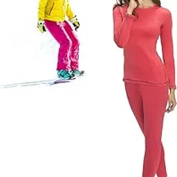 thermeez Thermal Underwear for Women (Thermal Long Johns) Sleeve Shirt & Pants Set, Base Layer w/Leggings Bottoms Ski/Extreme Cold-picture-33