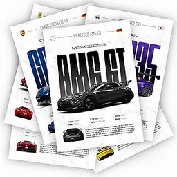 Thepaper9store Pack of 10 - Sports Car Posters | Premium 300 GSM | A4 Size (8.4x12 Inch) Wall Décor for Bedroom, Living Room, Office | Perfect for Car Lovers | Vibrant JDM Aesthetic (Sports Car Pack)-image-58