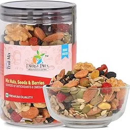 Energy Pills Premium Trail Mix| 350g| 13 Healthy Superfood in 1 Mix | Dry Fruits Mix| Nuts, Seeds and Berries Contains Almond, Cashew, Pumpkin seeds, Sunflower seeds, Walnut and many more-picture-29