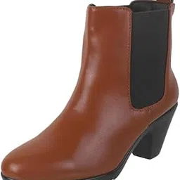 Women Faux Leather Chelsea Boot-image-28