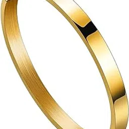 miami Bracelet for Men gold Stylish Boys brother boyfriend gents/Fashion Gold Kada for men/golden Bracelets for Men Metal/Stainless Steel Kada Kadas Bracelet valentine Gift open kada M355-picture-30