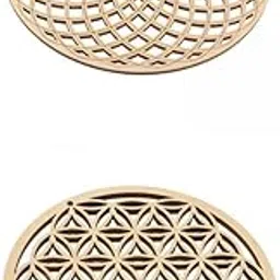 Enakshi® 2 Pieces Flower of Life Sacred Geometry Wall Art Sculpture Wood Grid Hanging|Crafts | Handcrafted & Finished Pieces | Home D©cor & Accent | Wall Hangings-picture-20