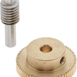 MERISHOPP® 0.5 Modulus Brass Worm Gear Wheel + Gear Shaft Set 60 Tooth|Business & Industrial | Automation, Motors & Drives | Electric Motors | General Purpose Motors-picture-17
