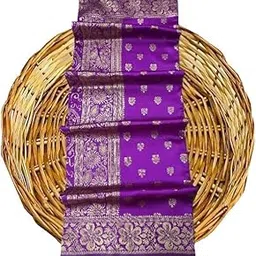 veglari Women's Original Georgette Kanjivaram Kanchi Pattu Soft Silk All Over Reach Jari Weving Saree With Blouses Piecs For Wedding-picture-45