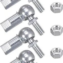 uxcell 4pcs CS10 M6 Angle Ball Joint, M6x1.0 Right Hand Male and Left Hand Female Thread, A3-Steel Self-lubricating Ball Socket End Fitting-image-14